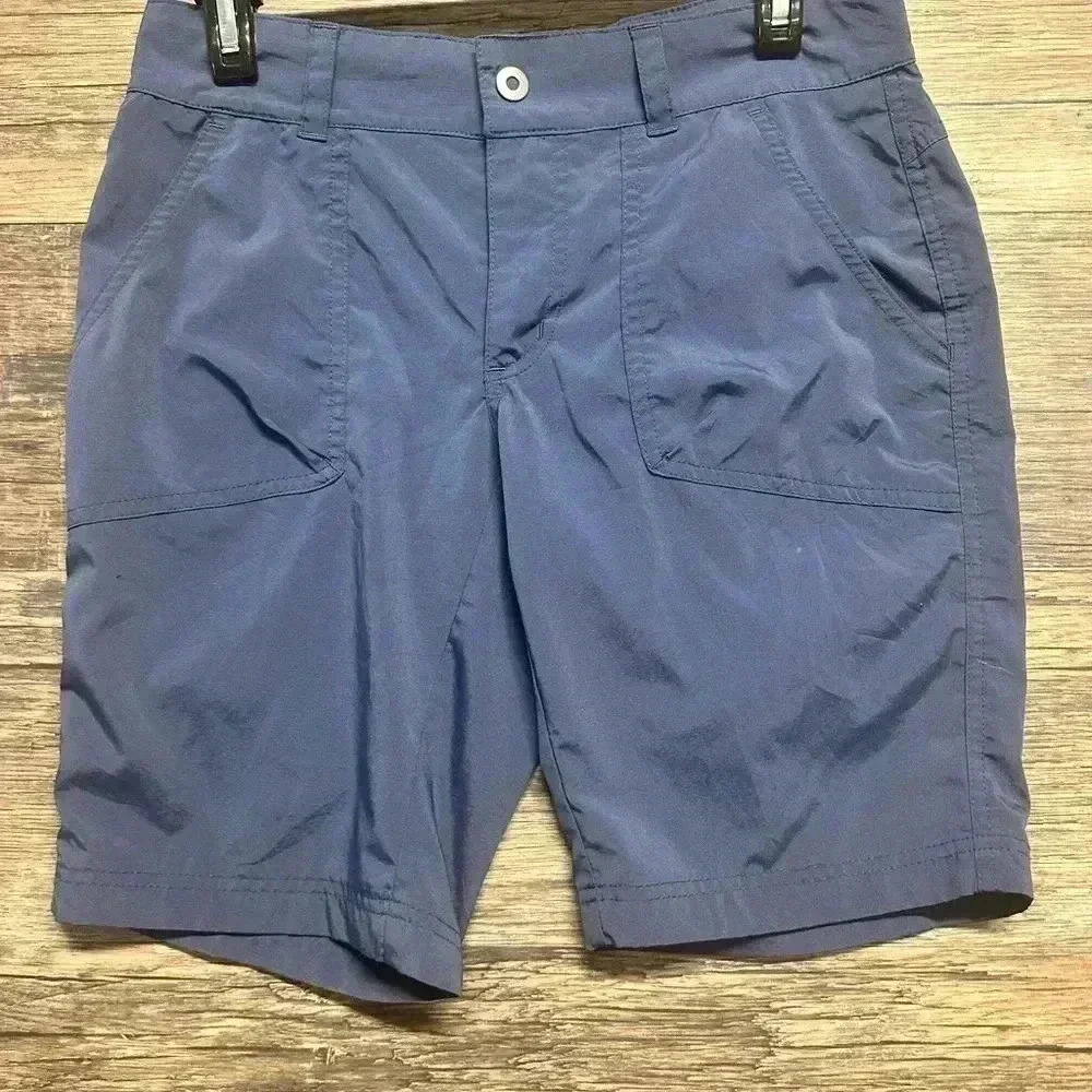 Columbia Muted Blue-Gray Bermudas